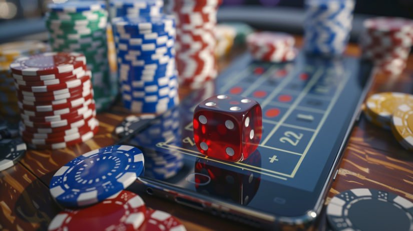 Roda roulette dan antarmuka betting di live casino